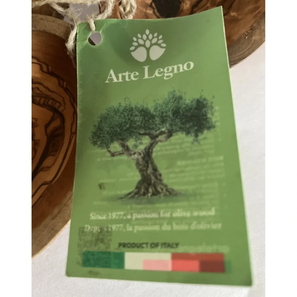 Arte Legno Olive Wood Dipping Bowls Set Of 3 Product of Italy. E154